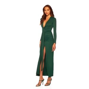 NWT Susana Monaco Tie Front Slit V Neck Dress - size S
